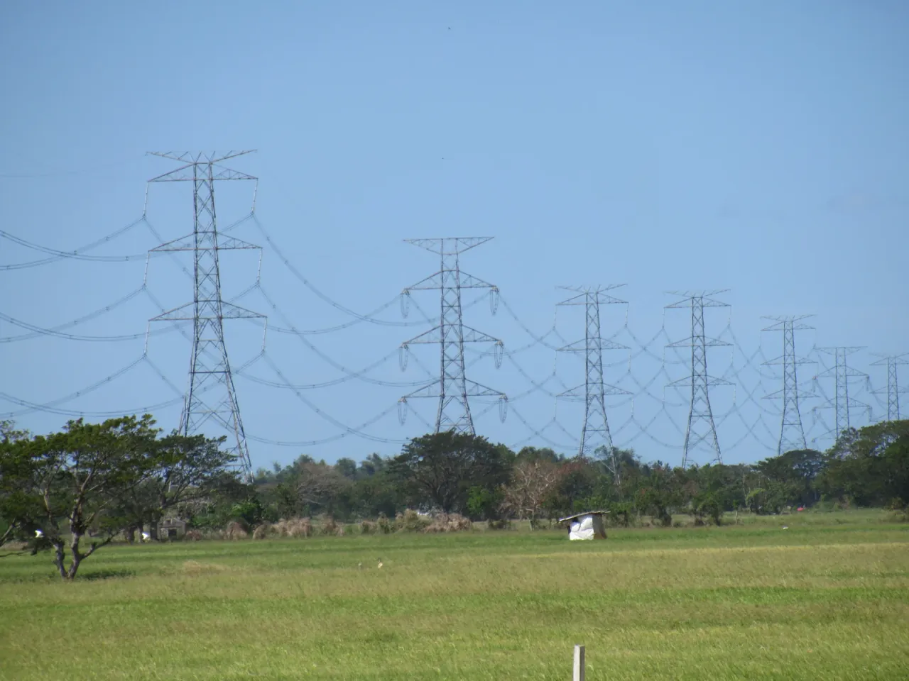 Electricity pylons in the Philippines Bulacan 20