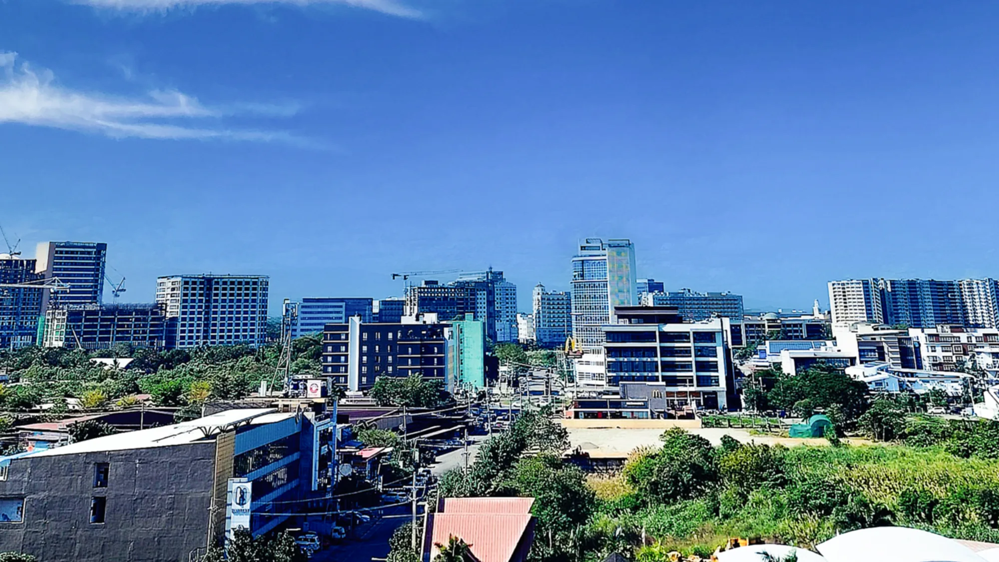Mandurriao skyline taken from Smallville 21 Hotel